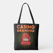 Casino Grandma Gambling Granny Tote Bag (Achterkant)