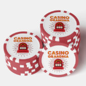 Casino Grandma Slot Machine Gambling Grootmoeder Poker Chips (Opstapeling)