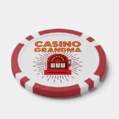 Casino Grandma Slot Machine Gambling Grootmoeder Poker Chips (Enkel)