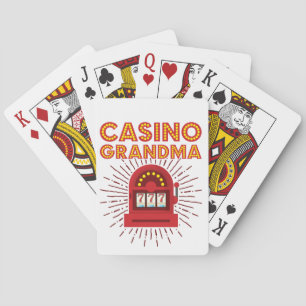 Casino Grandma Slot Machine Gambling Grootmoeder Pokerkaarten
