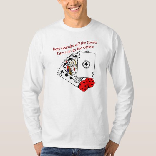 Casino Grandpa T-shirt (Voorkant)