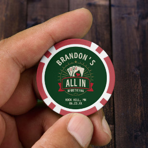 Casino Groen Aangepaste vrijgezellenfeest Poker Chips