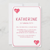 Casino Hearts spelen Kaart verjaardagsuitnodiging (Voorkant)