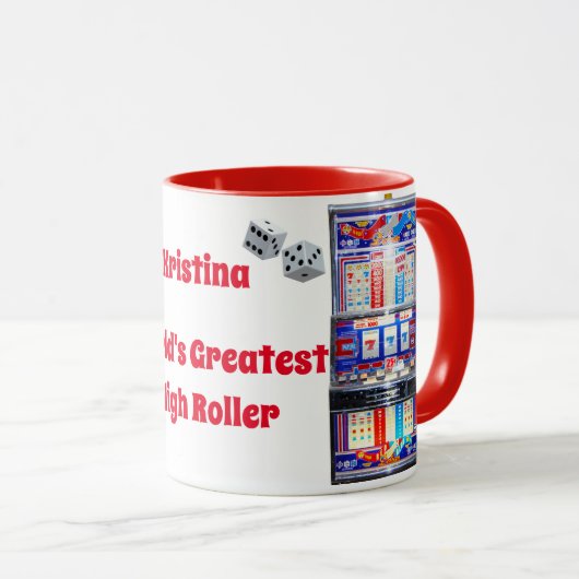 Casino High Roller Slot Machine Mok (Voorkant rechts)