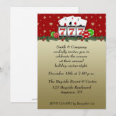 Casino Holiday Uitnodiging (Voorkant / Achterkant)