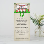 Casino Holiday Uitnodiging (Staand voorkant)