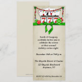 Casino Holiday Uitnodiging (Voorkant / Achterkant)