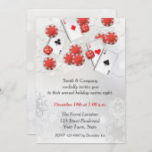 Casino Holiday Uitnodiging (Voorkant / Achterkant)