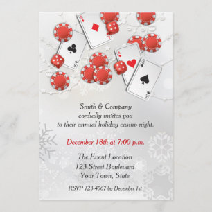 Casino Holiday Uitnodiging