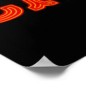 Casino in Neon Red Poster (Hoek)