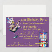 Casino Jackpot Showgirl Verjaardag Kaart (Voorkant / Achterkant)