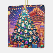 Casino Kaart Tafelchips Kerstboom met Kaarten Keramisch Ornament (Links)