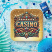 CASINO. KAARTEN. BINGO PAPIEREN BORDJE (Feest)