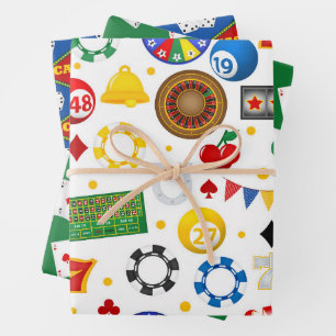 Casino Kaarten Pattern Wrapping Paper