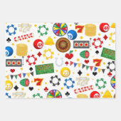 Casino Kaarten Pattern Wrapping Paper (Voorkant)