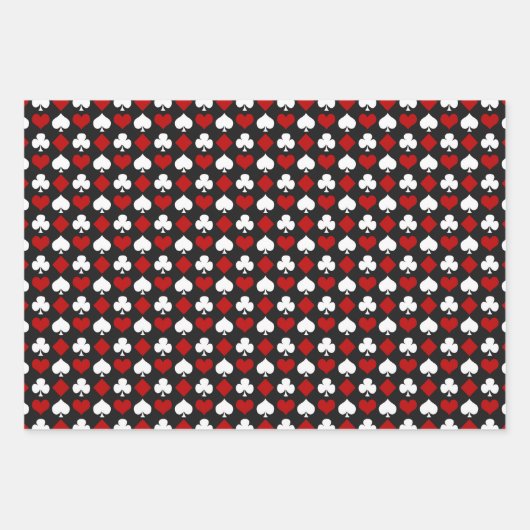 Casino Kaarten Pattern Wrapping Paper (Voorkant 3)