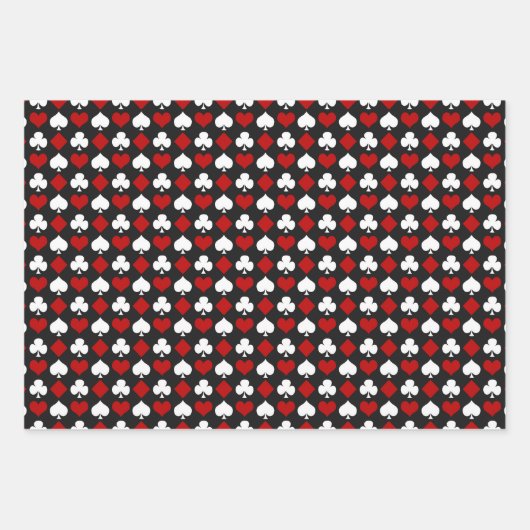 Casino Kaarten Pattern Wrapping Paper (Voorkant 2)