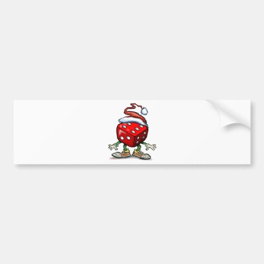 Casino Kerstmis Bumpersticker (Voorkant)