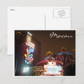 casino - lampje macau briefkaart (Voorkant / Achterkant)