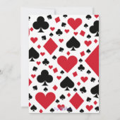 Casino Las Vegas Birthday Invitation Kaart (Achterkant)