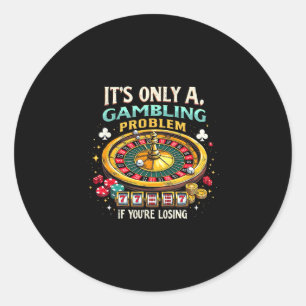 Casino Las Vegas Geluks Slot Machine Gokker Ronde Sticker