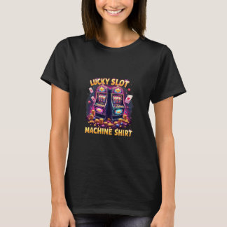 Casino Las Vegas Gokkers Lucky Slot Machin T-shirt