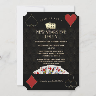 Casino Las Vegas Gold Great Gatsby New Years Eve Kaart