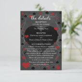 Casino Las Vegas Huwelijksdetails Informatiekaartje (Staand voorkant)