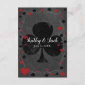 Casino Las Vegas Huwelijksdetails Informatiekaartje (Achterkant)