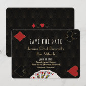 Casino Las Vegas Poker Bar Mitzvah Save The Date (Voorkant / Achterkant)