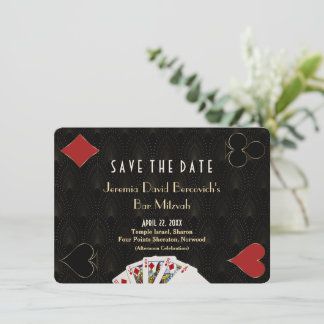 Casino Las Vegas Poker Bar Mitzvah Save The Date