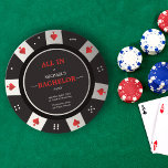 Casino Las Vegas Poker Chip Bachelor Party Kaart<br><div class="desc">Maak je klaar om de dop te draaien en een wilde nacht te maken met onze casino-themed bachelor party-uitnodiging, ontworpen om eruit te zien als een pokerchip! Deze uitnodiging is perfect voor elke groep die van gokken houdt, casino's of iets dergelijks in Vegas. De voorzijde van de uitnodiging is voorzien...</div>