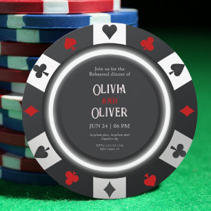 Casino Las Vegas Poker Chip proefdinermiddag Kaart
