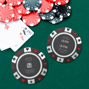 Casino Las Vegas Poker Chip trouwfeest Kaart