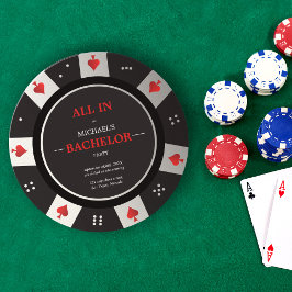 Casino Las Vegas Poker Chip Verlovingsfeestje Kaart