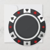 Casino Las Vegas Poker Chip wedding Kaart (Achterkant)