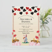 Casino Las Vegas Poker wedding Kaart (Staand voorkant)