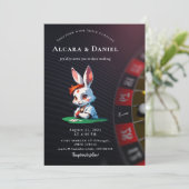 Casino Las Vegas Poker wedding Kaart (Staand voorkant)