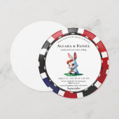 Casino Las Vegas Poker wedding Kaart (Voorkant / Achterkant)