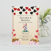 Casino Las Vegas Poker wedding Kaart (Staand voorkant)