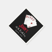 Casino Las Vegas Verjaardag Gepersonaliseerd serve Servetten (Hoek)