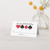 Casino Las Vegas Verjaardag Gepersonaliseerde Plac Plaatskaartje (Voorkant)