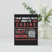 Casino Lover Lucky Gambling Slot Machine Briefkaart (Staand voorkant)