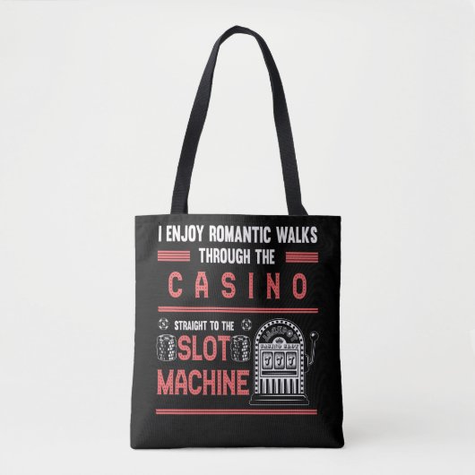 Casino Lover Lucky Gambling Slot Machine Tote Bag (Voorkant)