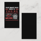 Casino Lover Lucky Gambling Slot Machine Visitekaartje (Voorkant / Achterkant)