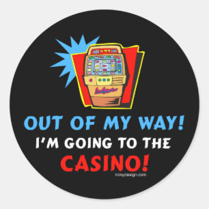 Casino Lovers Ronde Sticker
