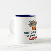 Casino Lovers Tweekleurige Koffiemok (Voorkant links)