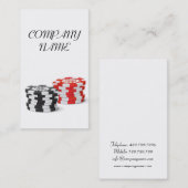 Casino Manager - Dealer Gamble Token Chip Visitekaartje (Voorkant / Achterkant)