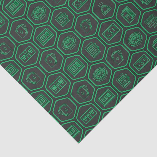 Casino Matrix Cool Geometric Pattern Tissuepapier (Detail)