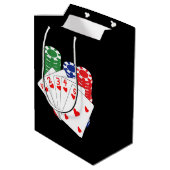 Casino Medium Cadeauzakje (Achterkant Gekanteld)